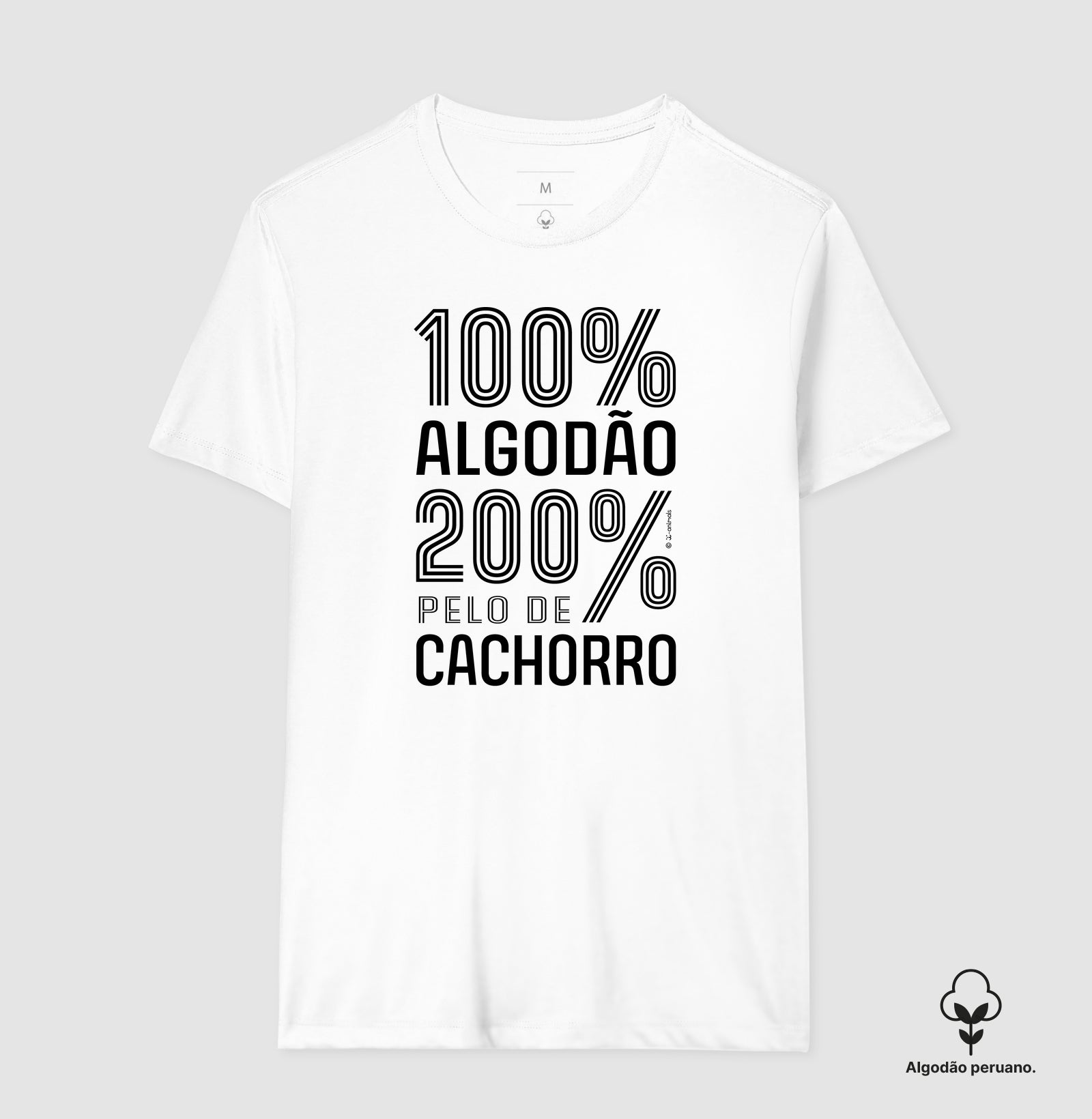 Camiseta “INCA SOFT” 200% pelo de Cachorro - Coleção AFETO