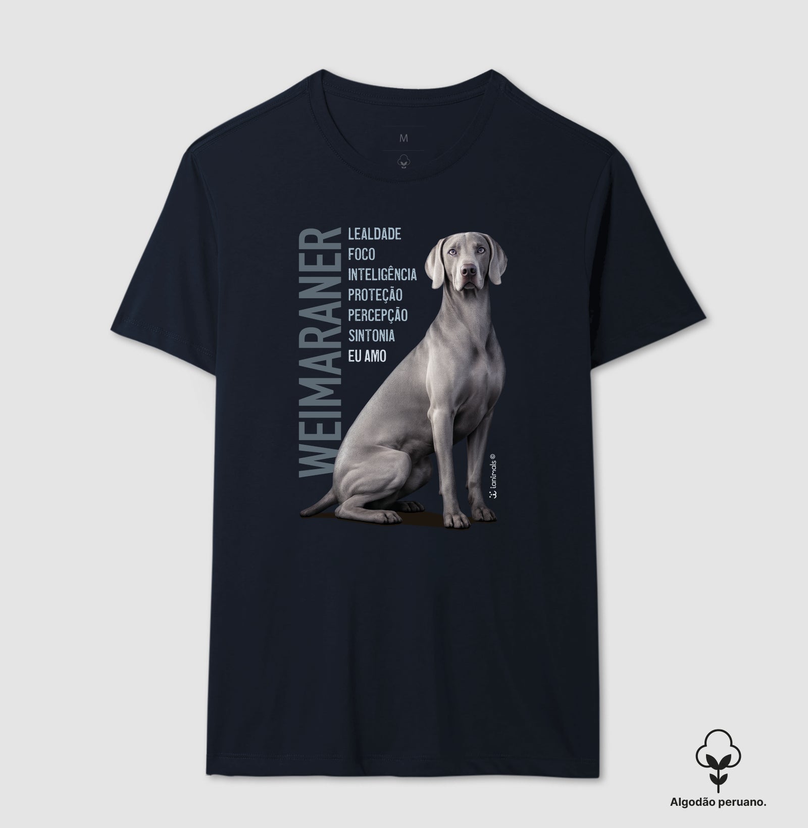 Camiseta INCA SOFT Weimaraner Eu Amo - Essência