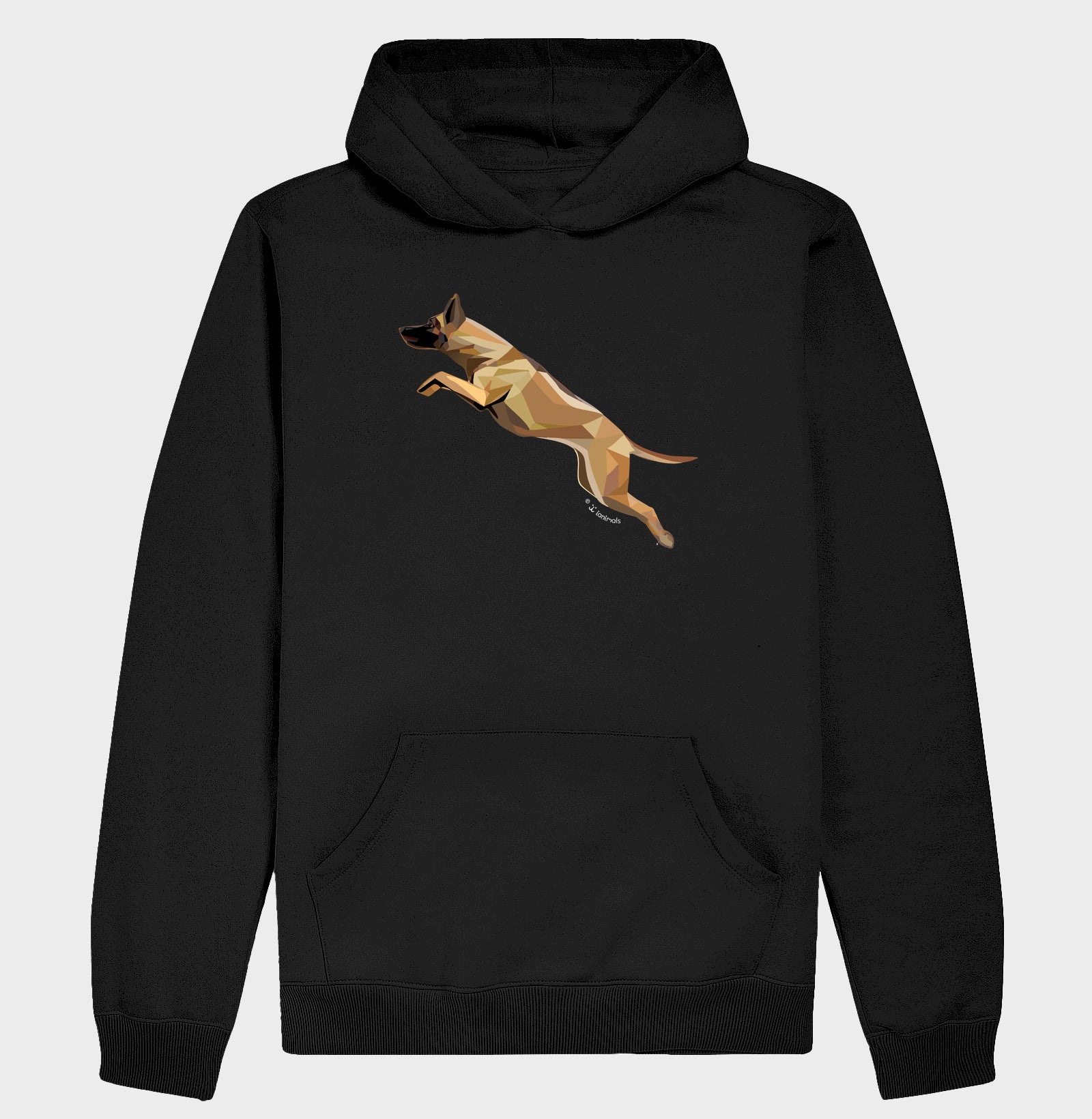 Moletom com Capuz Malinois Saltando - Perfil / Geoma