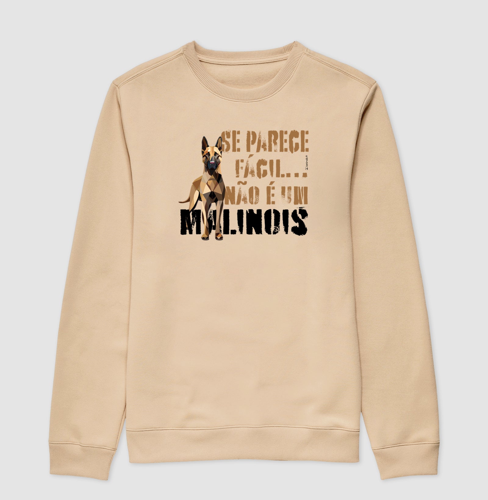 Moletom Suéter Malinois Parece Fácil  - Essência