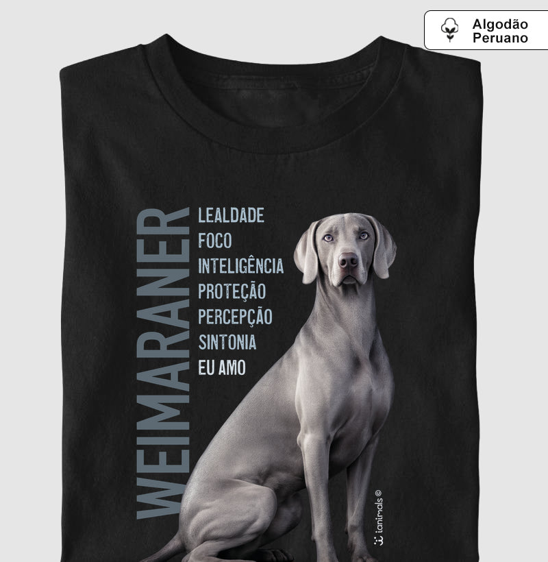 Camiseta INCA SOFT Weimaraner Eu Amo - Essência