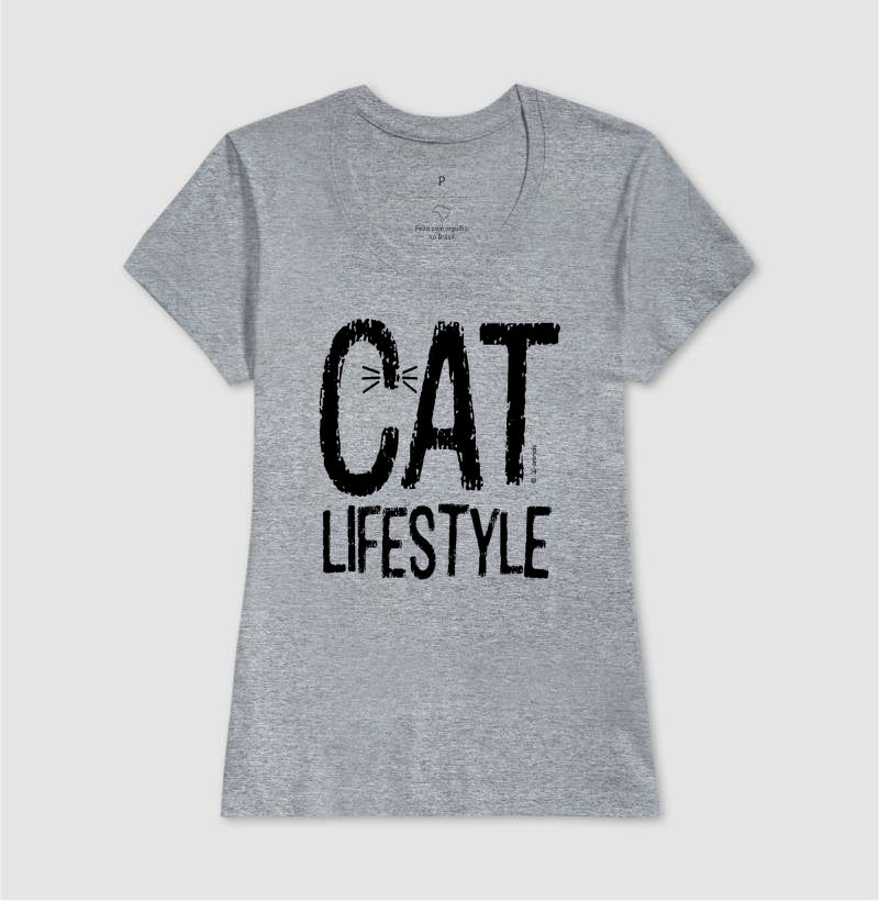 Camiseta Cat Lifestyle - Coleção AFETO