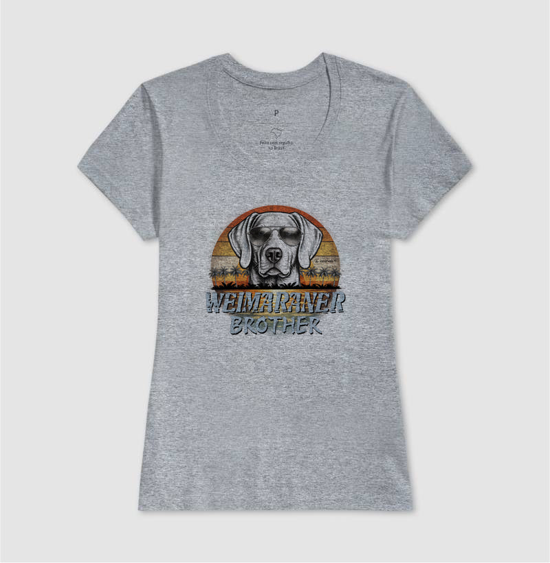 Camiseta Weimaraner BROTHER Sunset Vintage - Família