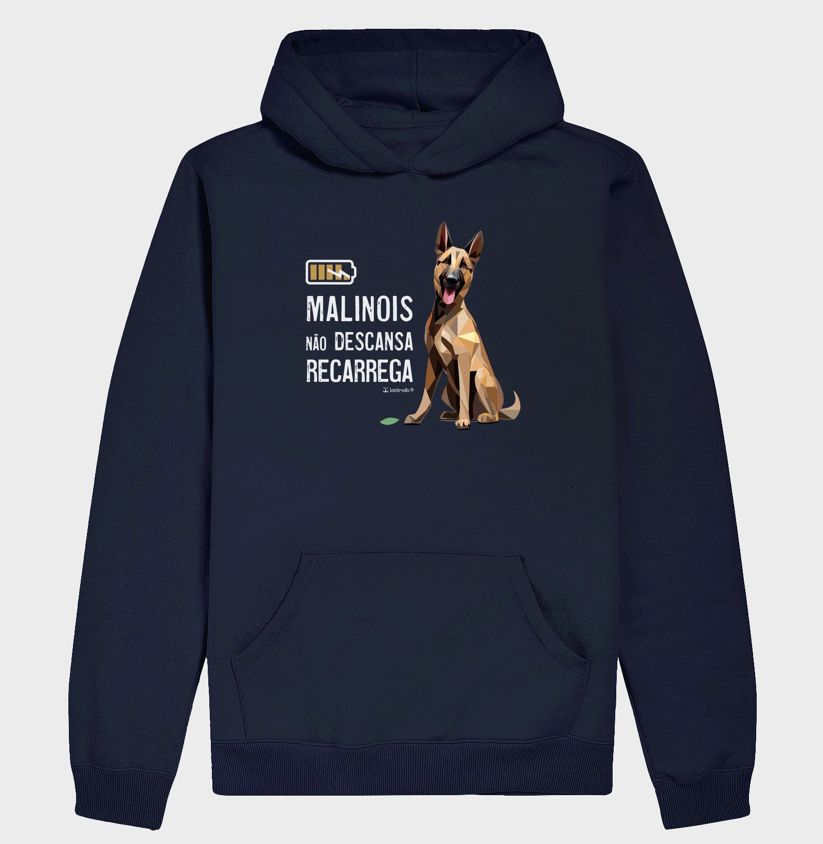 Moletom com Capuz Malinois Não Descansa - Essência