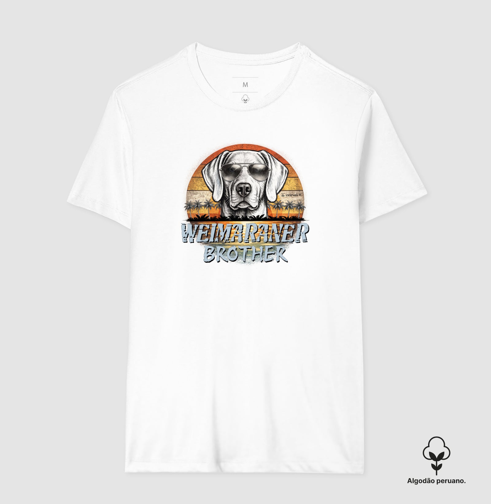Camiseta INCA SOFT Weimaraner BROTHER Sunset Vintage - Família