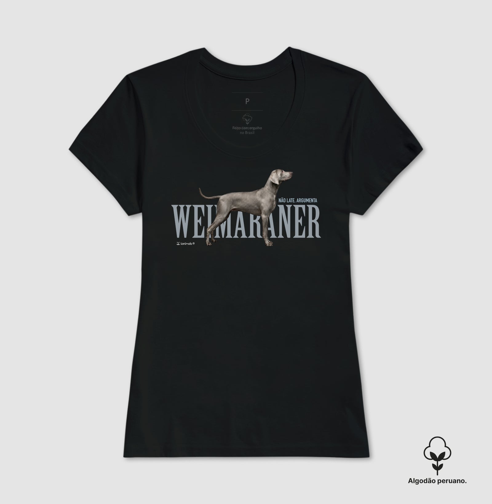 Camiseta INCA SOFT Weimaraner Não Late, Argumenta - Essência