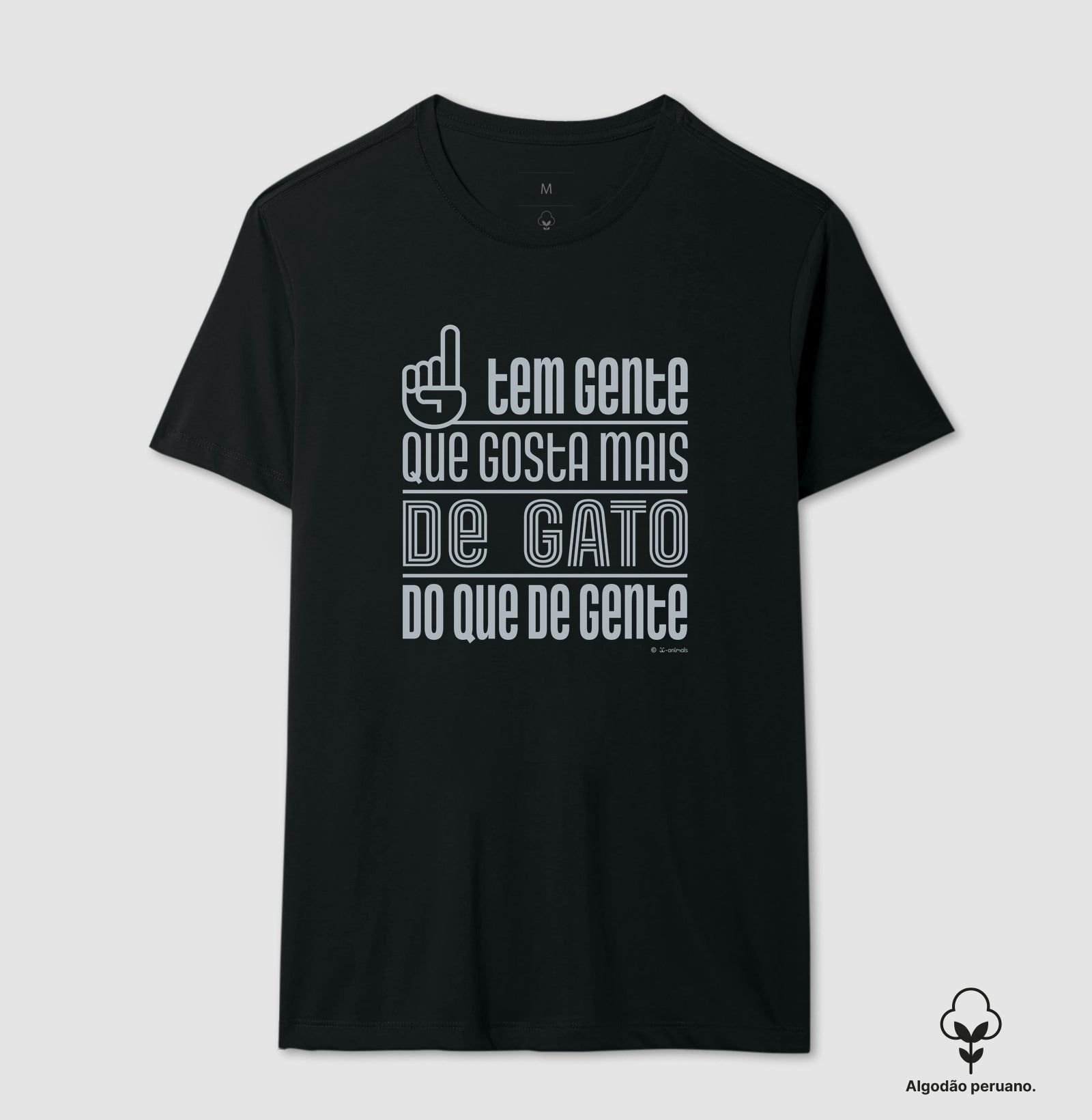 Camiseta “INCA SOFT” Tem Gente que gosta mais de Gato  - Coleção AFETO
