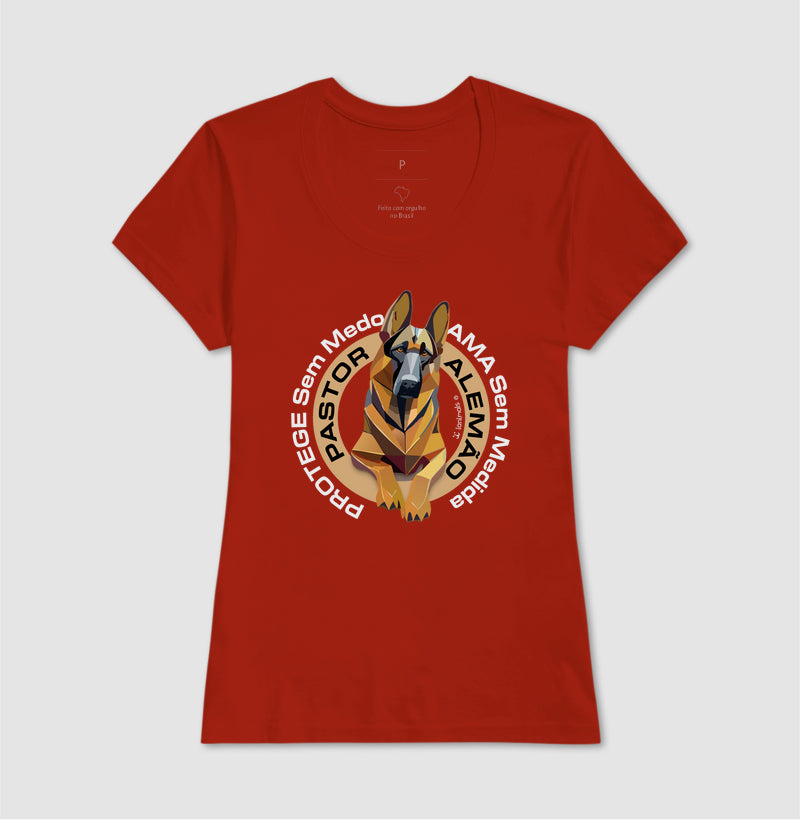 Camiseta Pastor Alemão - Protege sem Medo - Essência