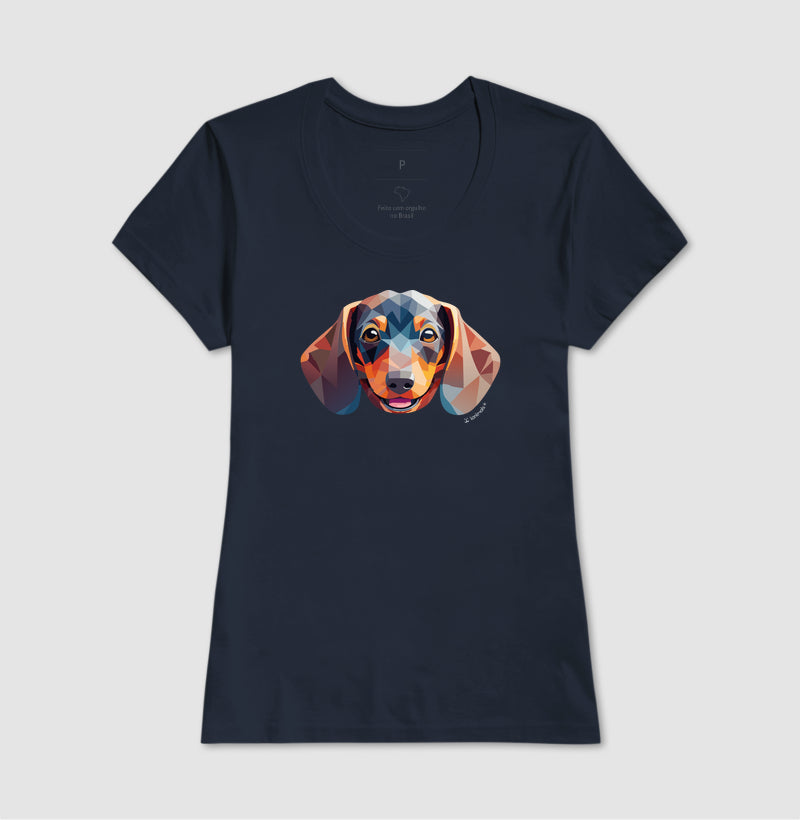 Camiseta Dachshund - Coleção Geoma
