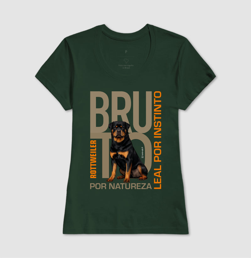 Camiseta Rottweiler Bruto por Natureza - Essência