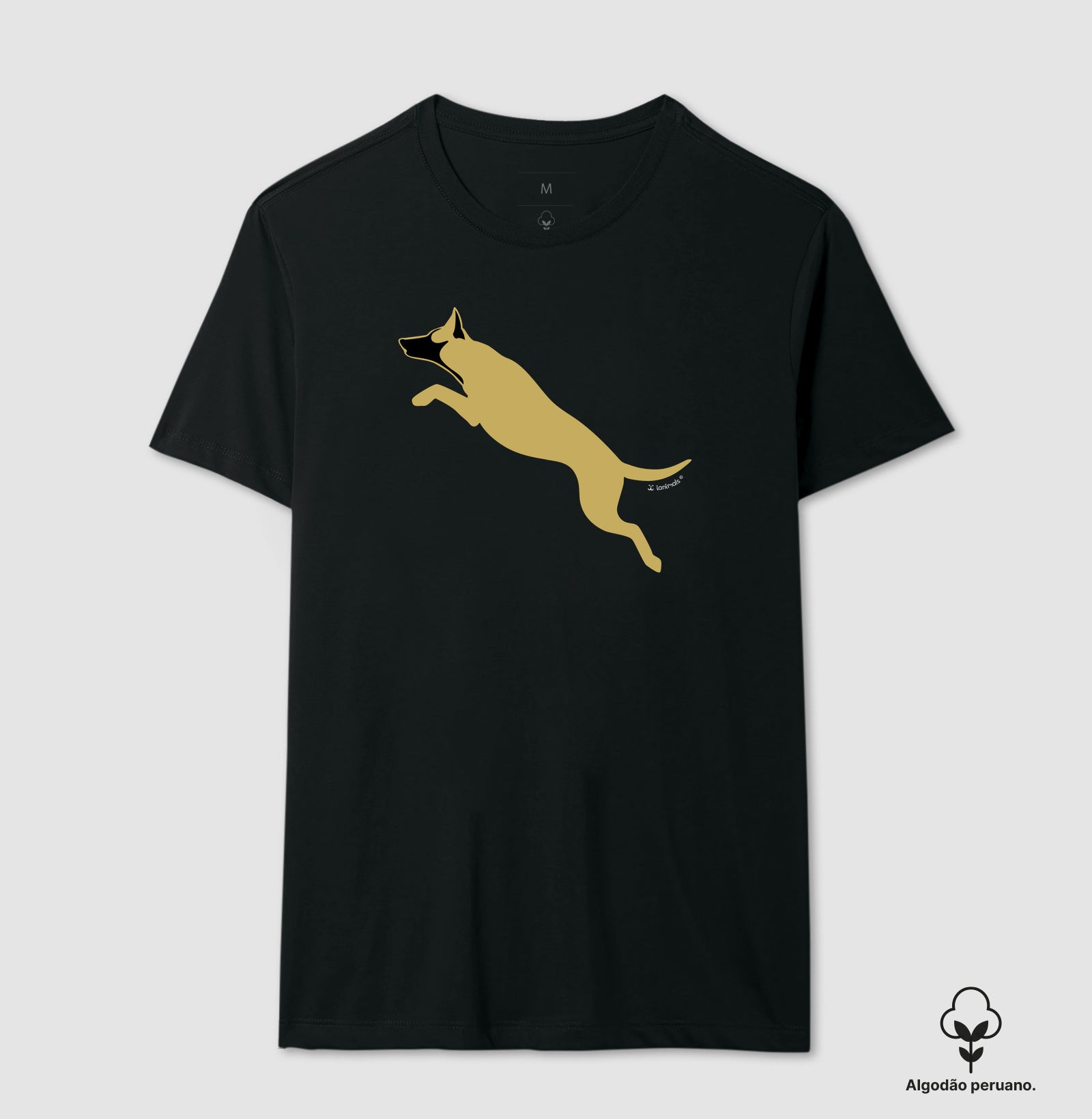 Camiseta INCA SOFT Malinois. Saltando - Perfil
