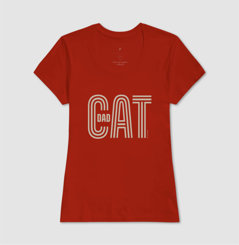 Camiseta Cat Dad - Coleção AFETO