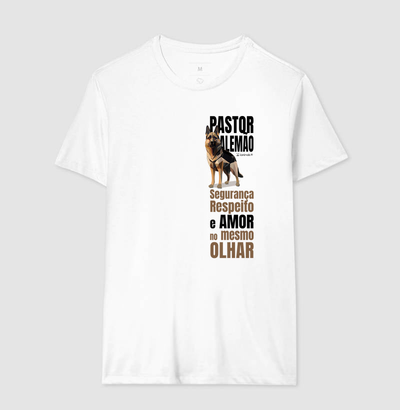 Camiseta Pastor Alemão Olhar - Essência