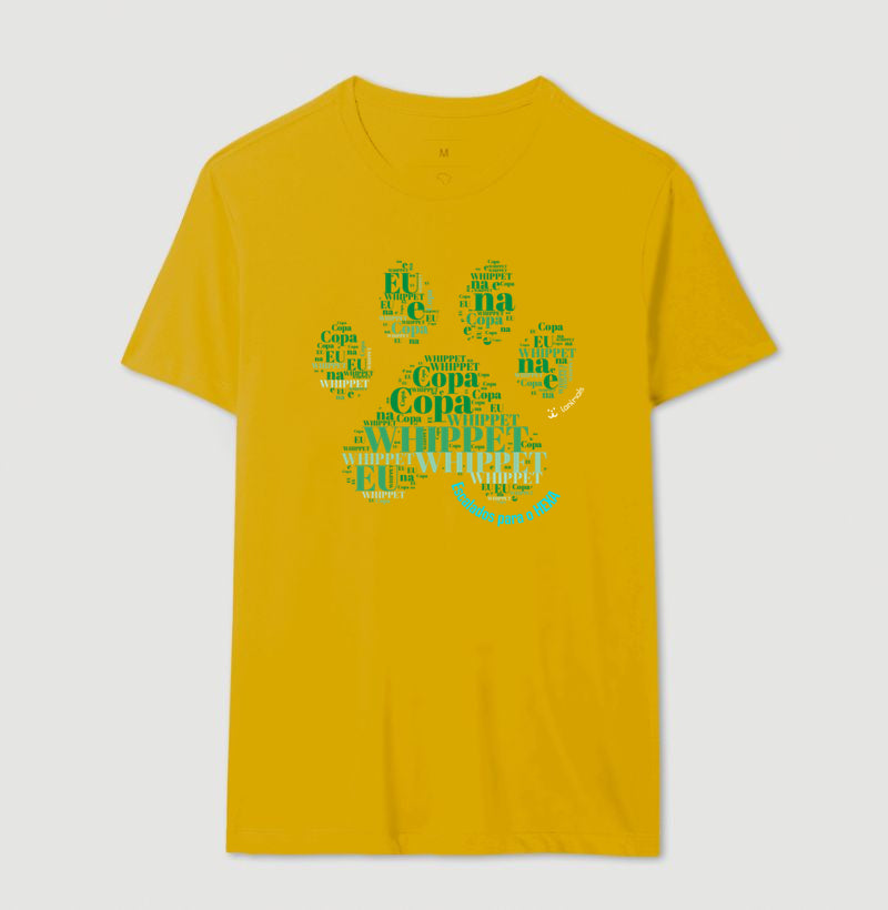 Camiseta Pata de Pet - Nuvem de Palavras - Personalizada | iAnimals