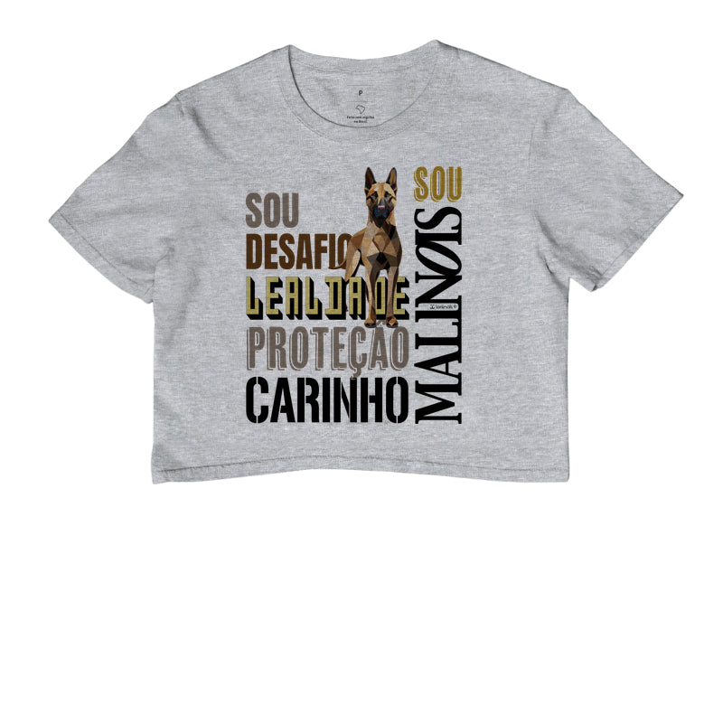 Camiseta Cropped Malinois SOU - Essência