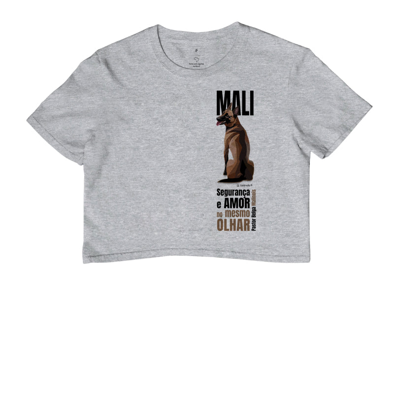 Camiseta Cropped Malinois - Olhar - Essência
