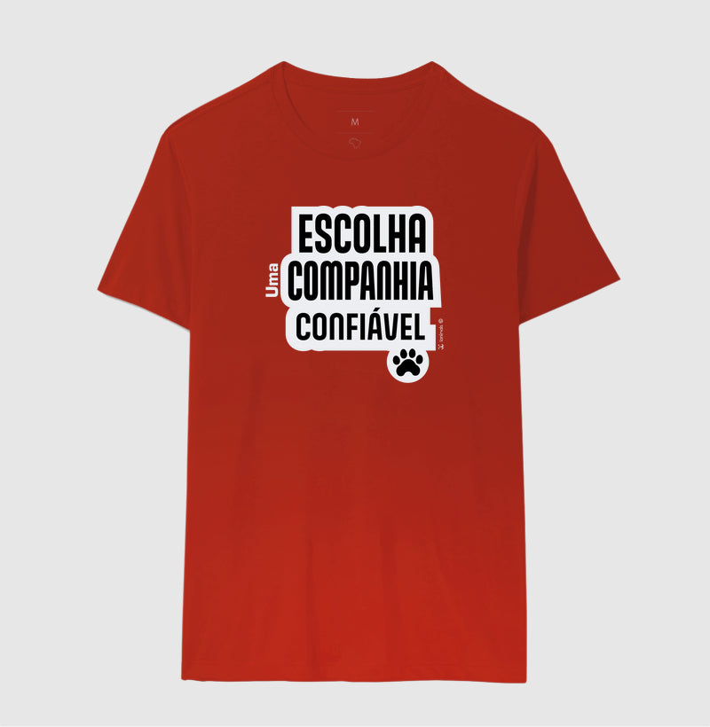 Camiseta Escolha uma Companhia Confiável - Coleção Afeto