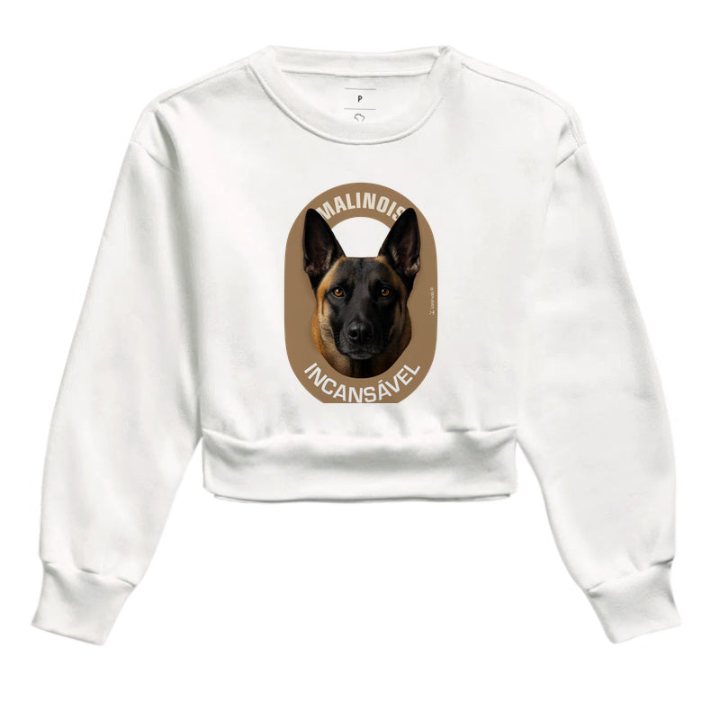 Moletom Cropped Malinois Incansável - Essência