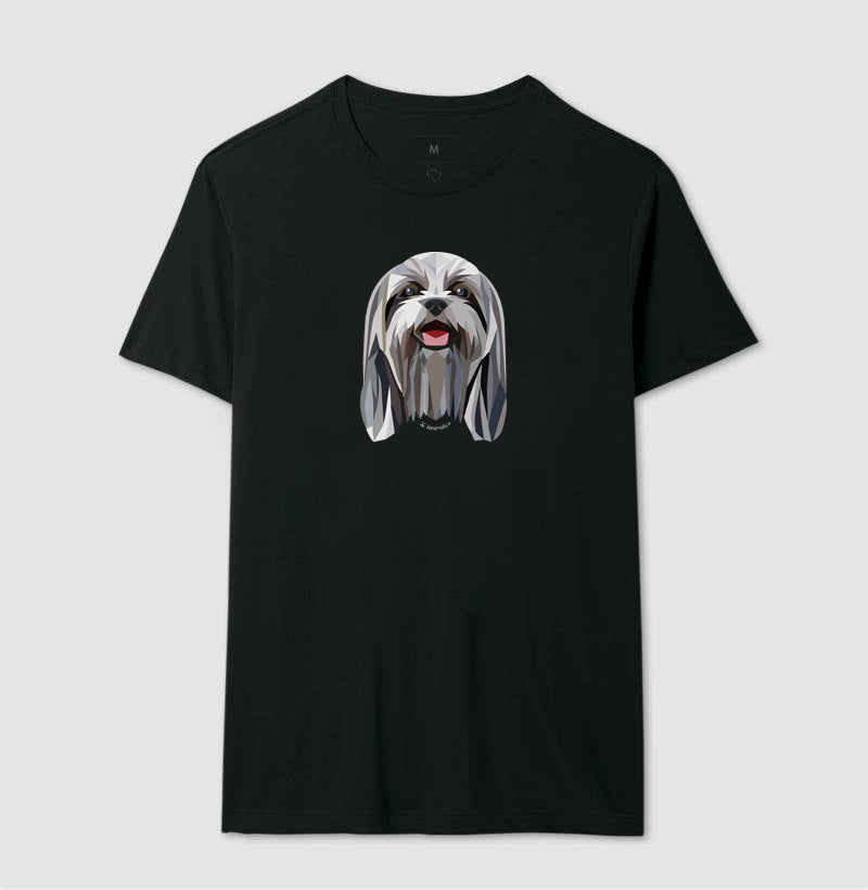Camiseta Shih Tzu Pelo Longo - Geoma