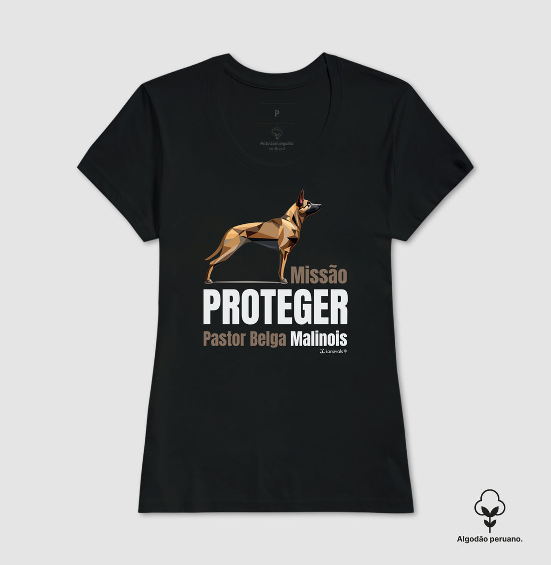 Camiseta Malinois “INCA SOFT” Missão  Proteger - Essência