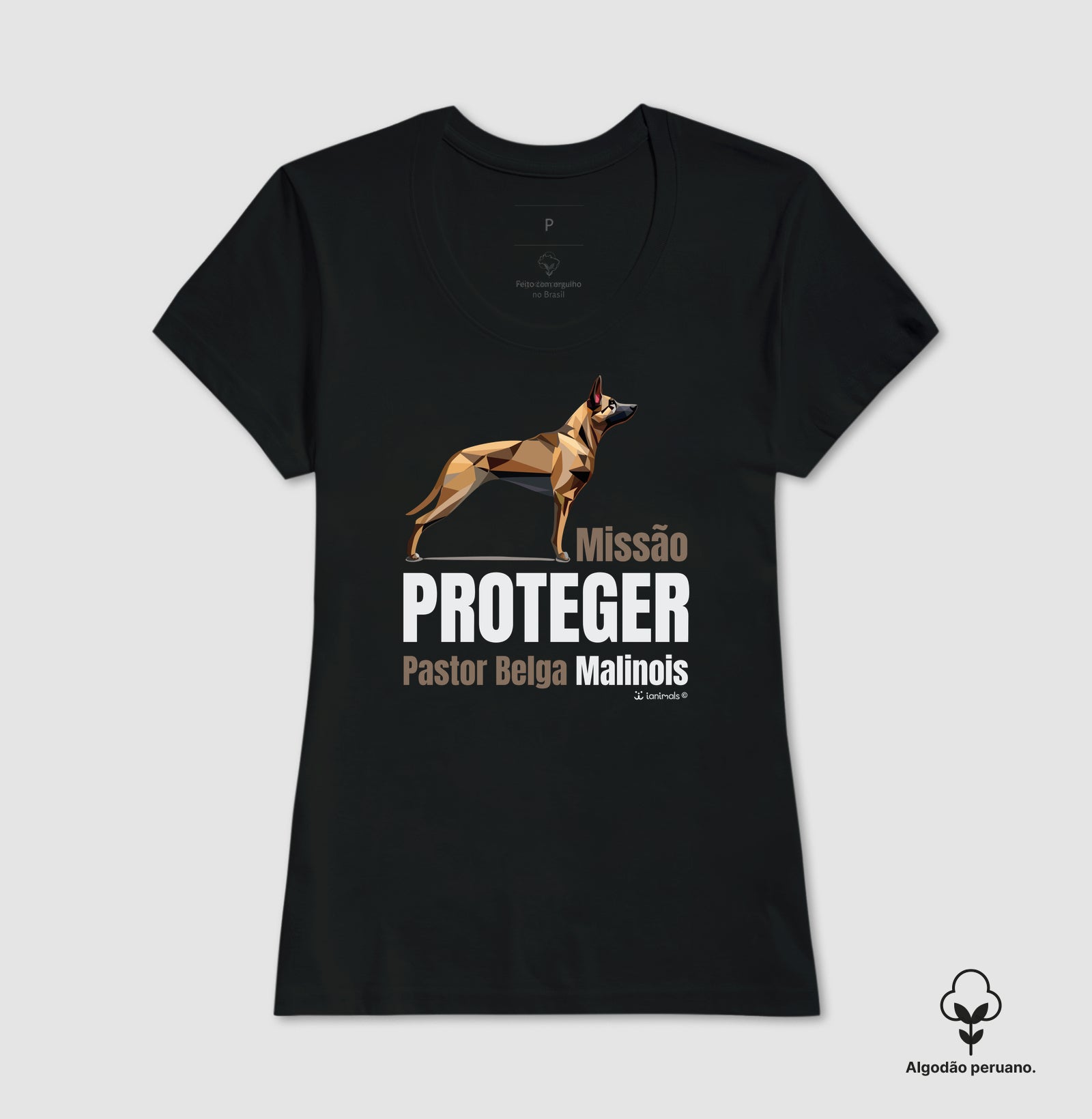 Camiseta Malinois “INCA SOFT” Missão  Proteger - Essência