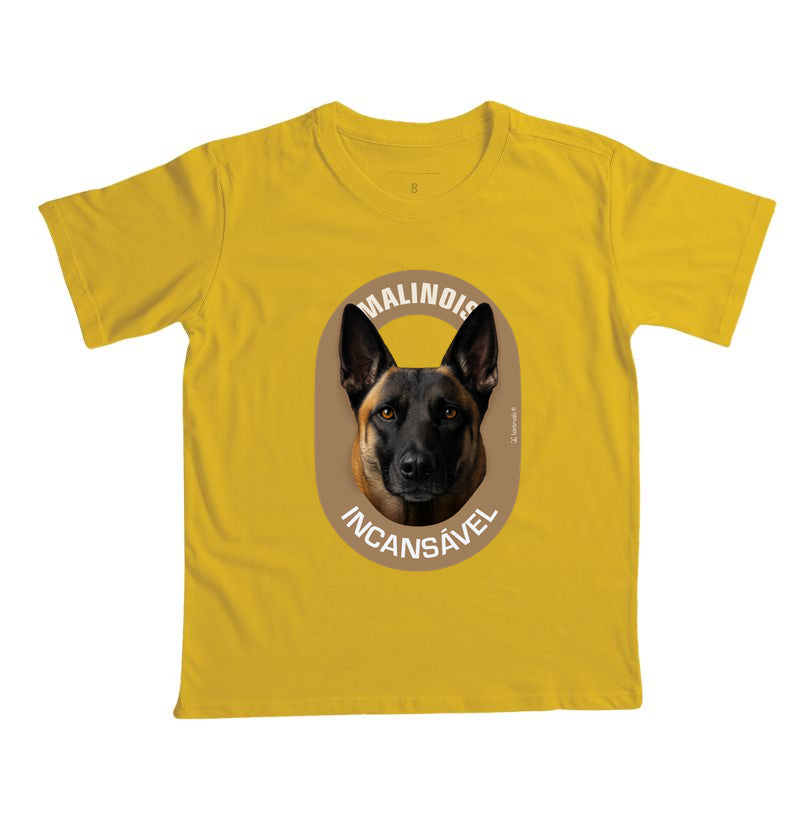 Camiseta Infantil Malinois Incansável - Essência