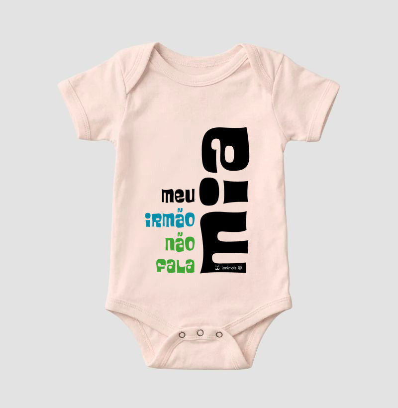 Body Infantil meu irmão não fala Mia - Afeto
