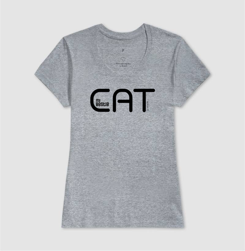 Camiseta Cat My Bestie - Afeto