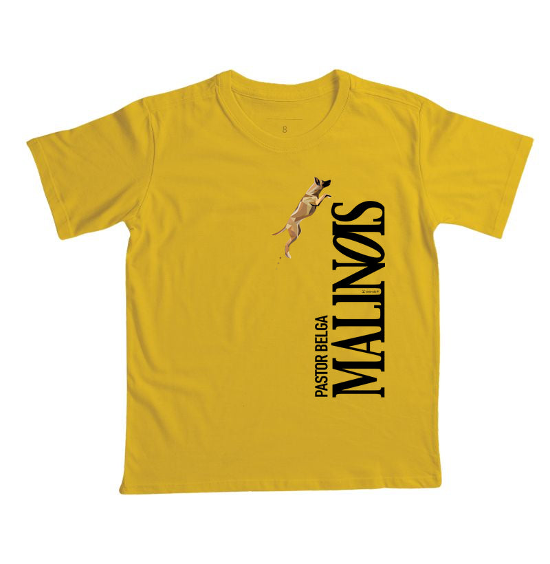 Camiseta Infantil Pastor Belga Malinois O Salto - Geoma