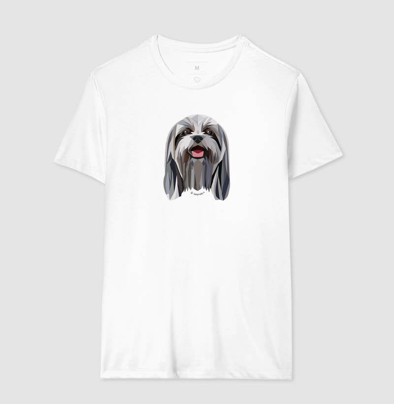 Camiseta Shih Tzu Pelo Longo - Geoma