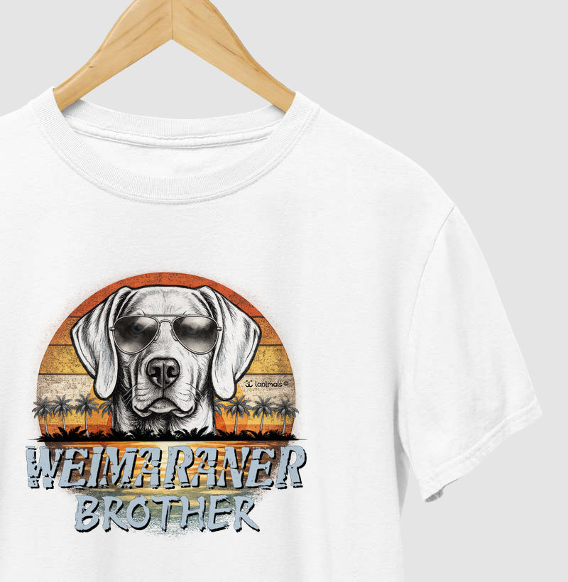 Camiseta Weimaraner BROTHER Sunset Vintage - Família
