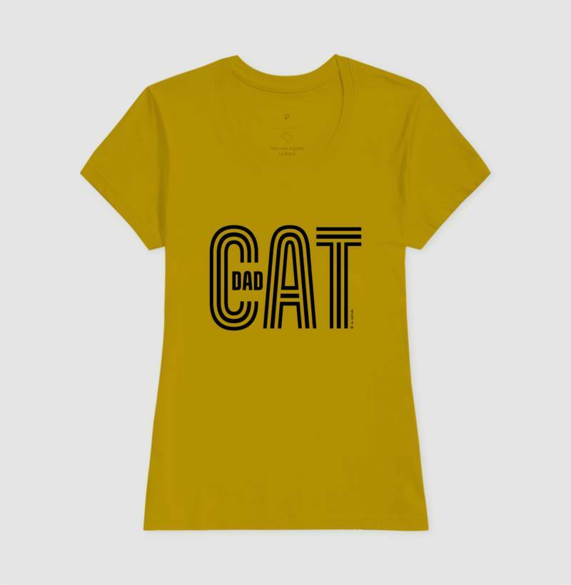 Camiseta Cat Dad - Coleção AFETO