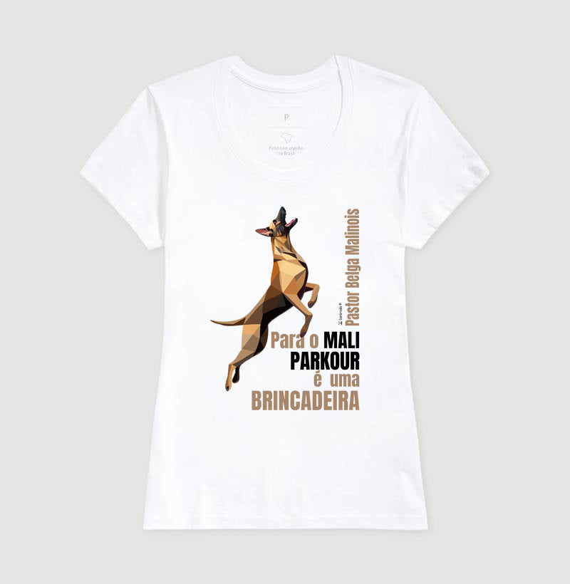 Camiseta Malinois Parkour é Brincadeira- Essência