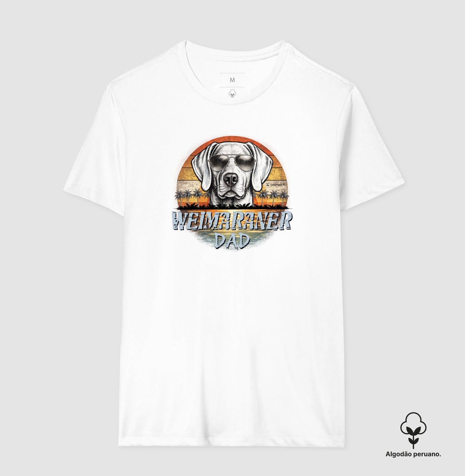 Camiseta INCA SOFT Weimaraner DAD Sunset Vintage - Família