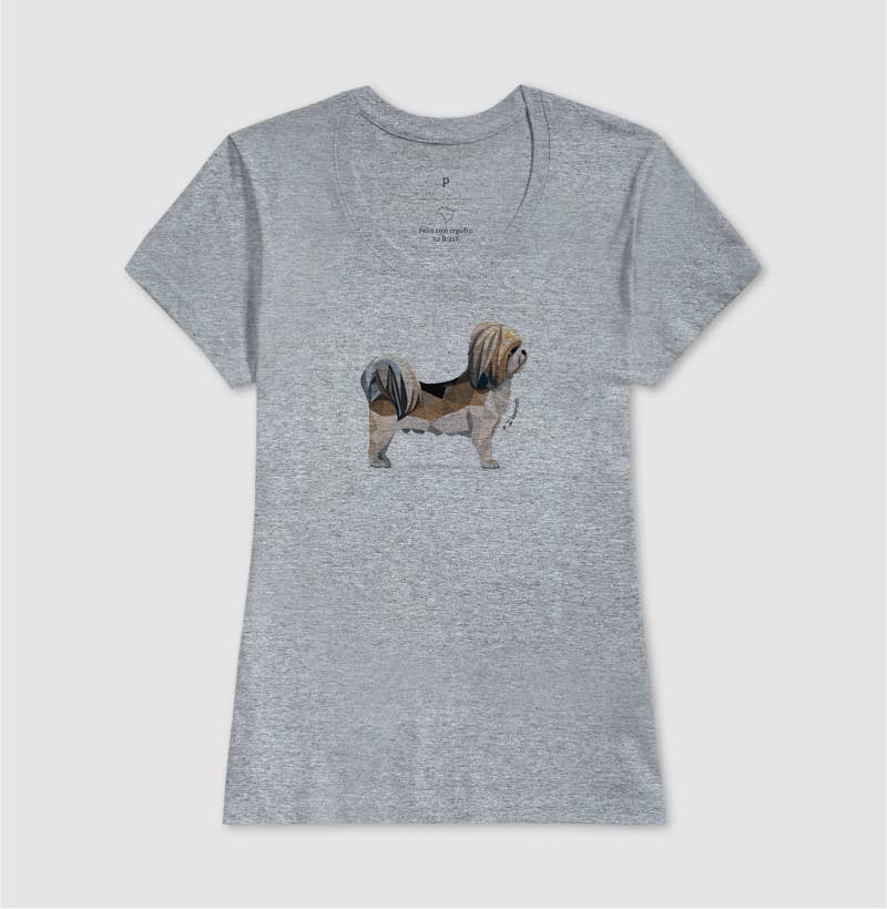 Camiseta Shih Tzu Perfil - Geoma