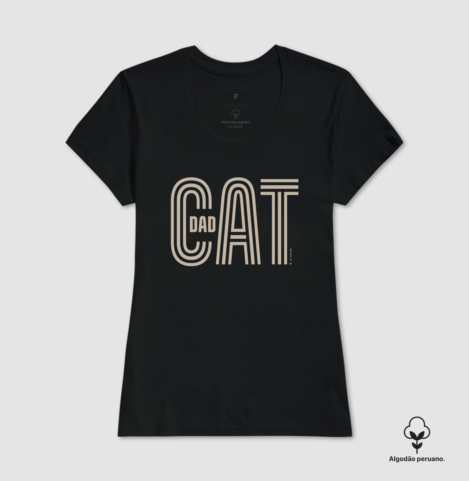 Camiseta INCA SOFT Cat Dad - Coleção AFETO