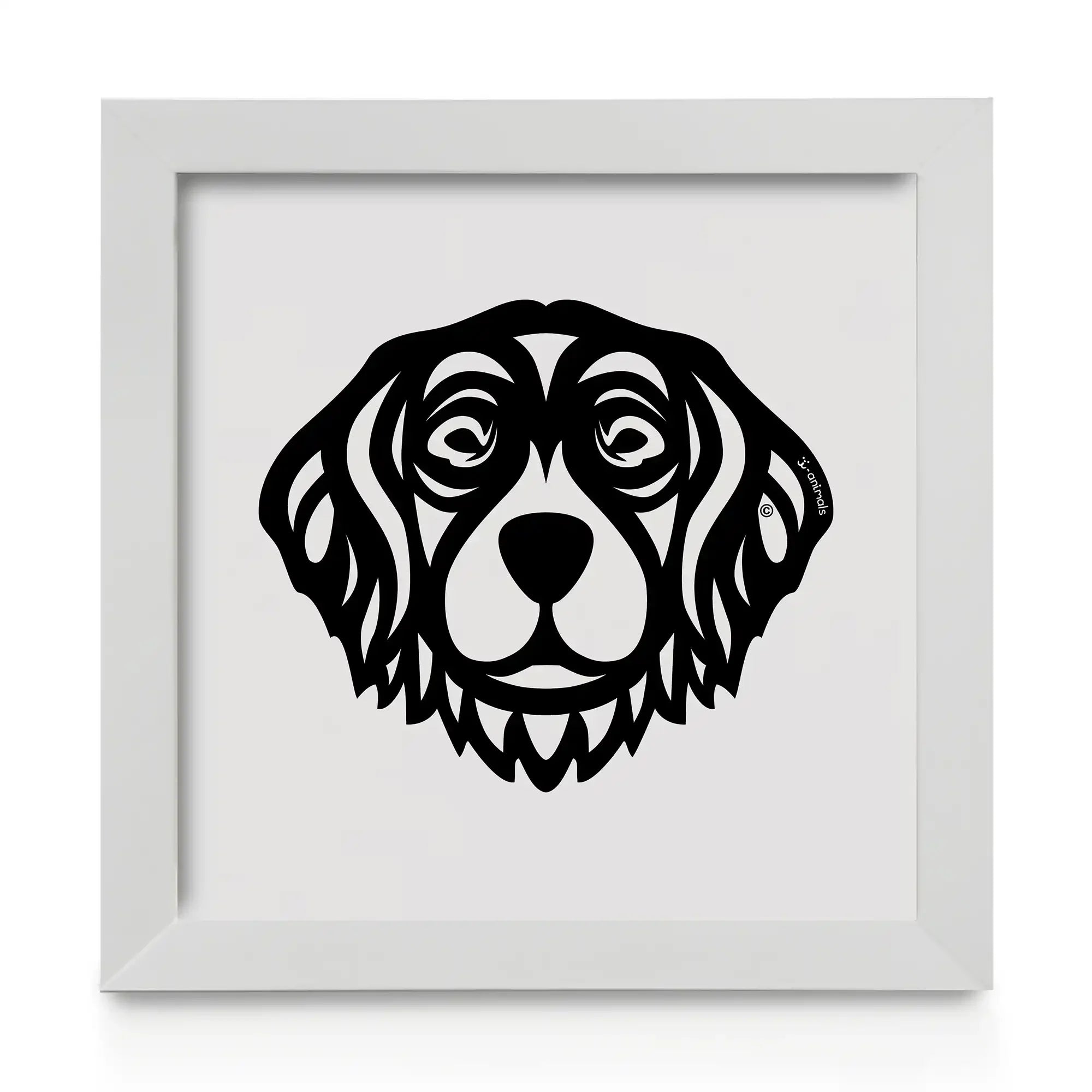 Quadro decorativo Golden Retriever - Tribal