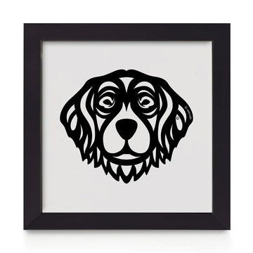 Quadro decorativo Golden Retriever - Tribal