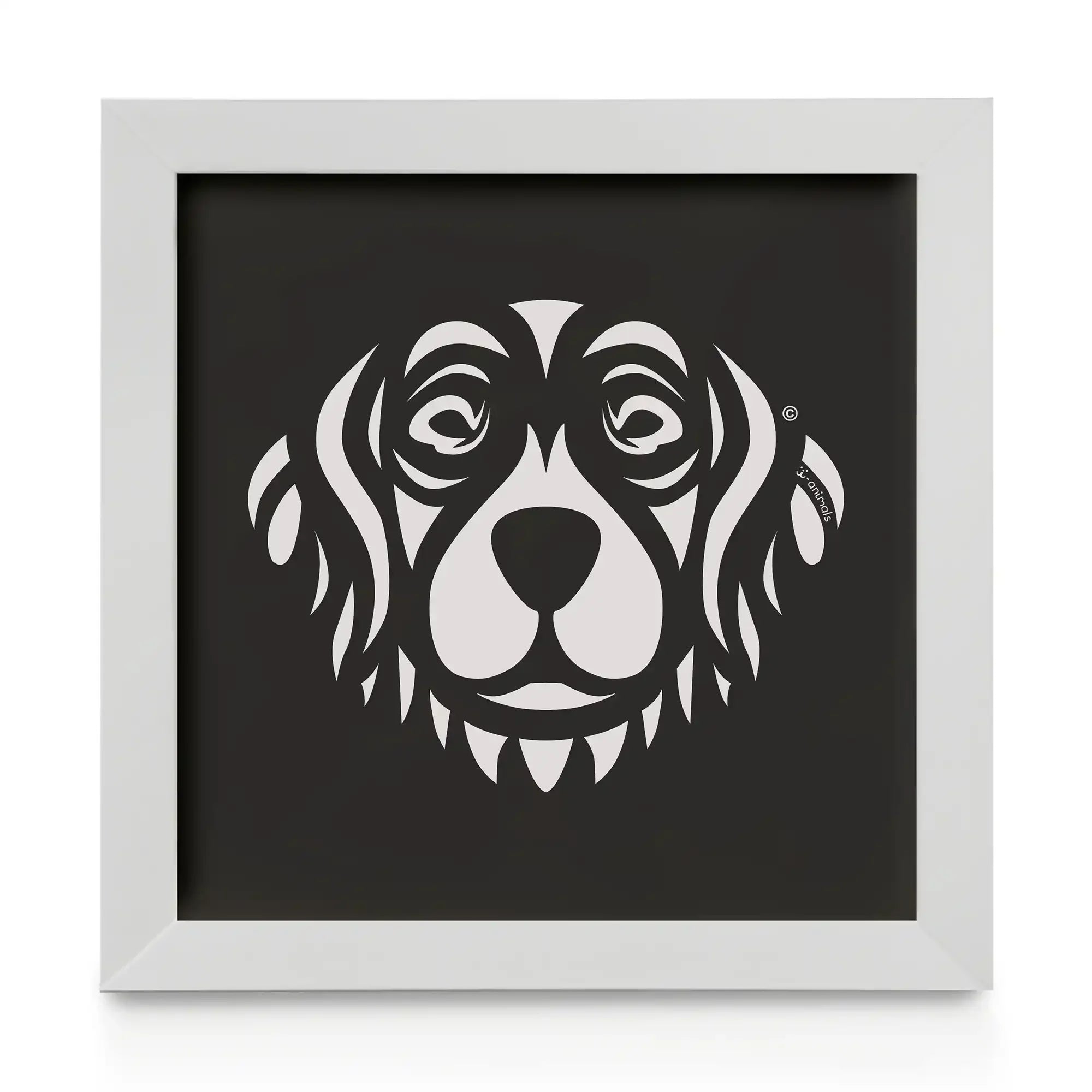 Quadro decorativo Golden Retriever - Tribal