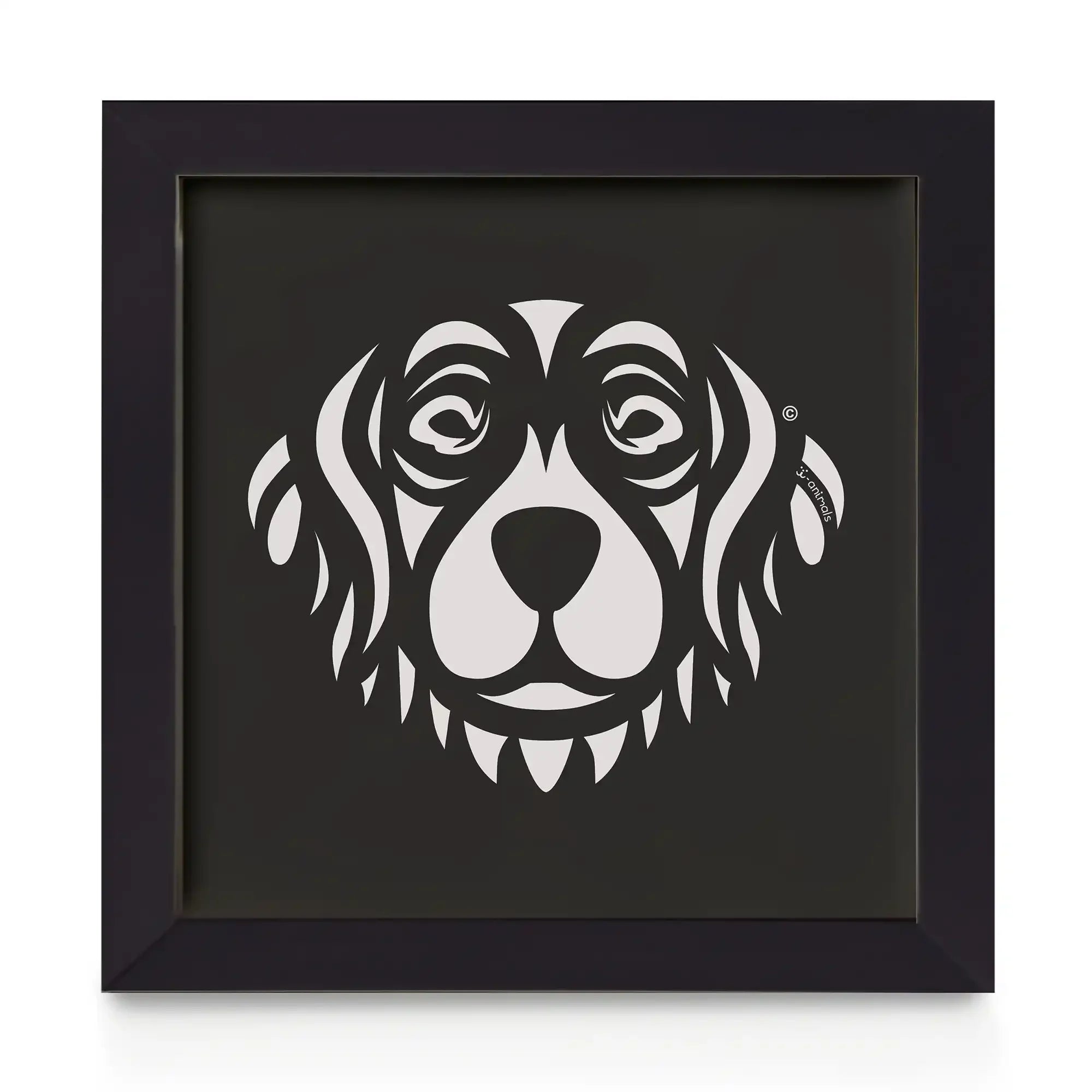 Quadro decorativo Golden Retriever - Tribal