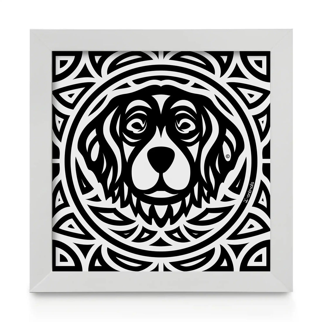 Quadro decorativo Golden Retriever - Total - Tribal