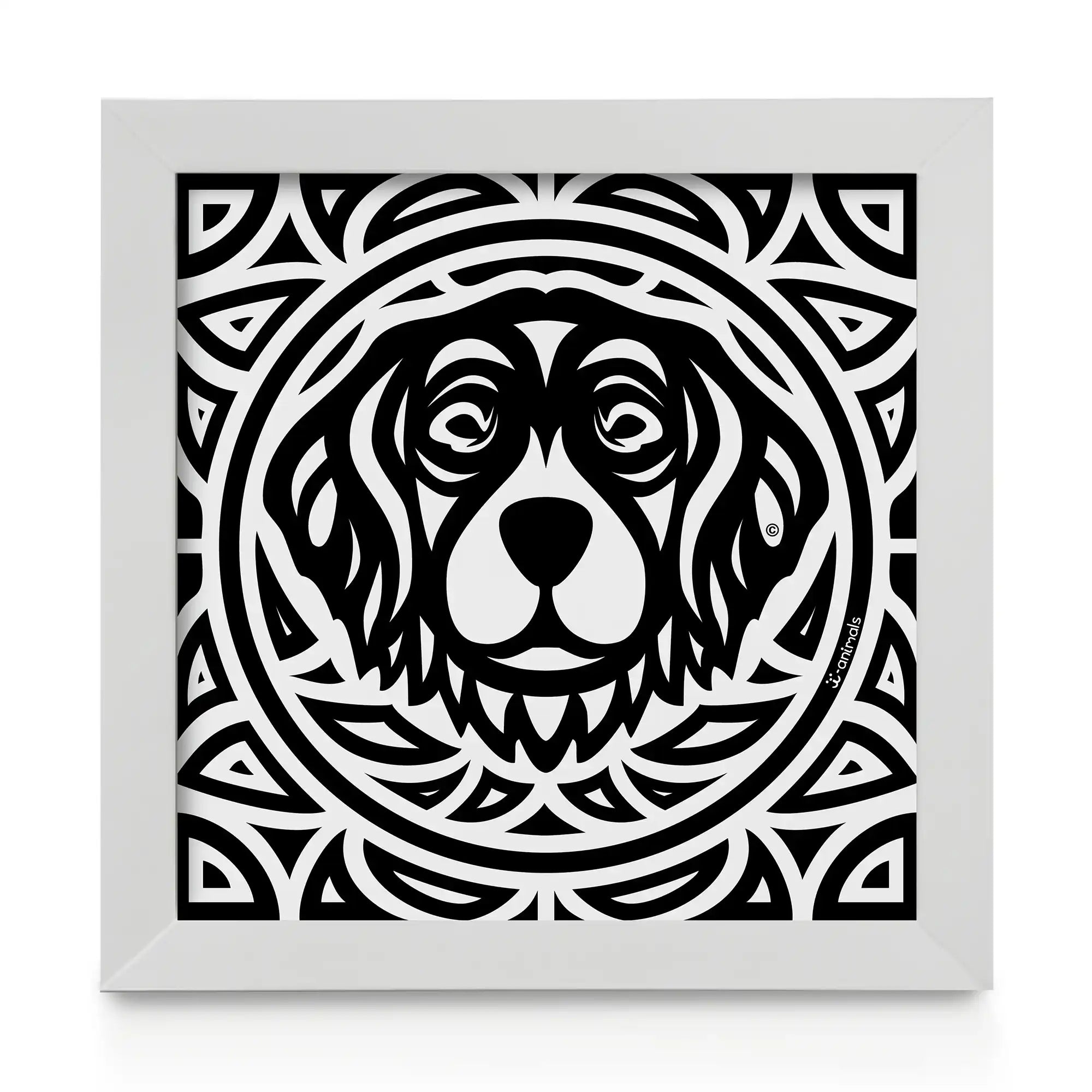 Quadro decorativo Golden Retriever - Total - Tribal
