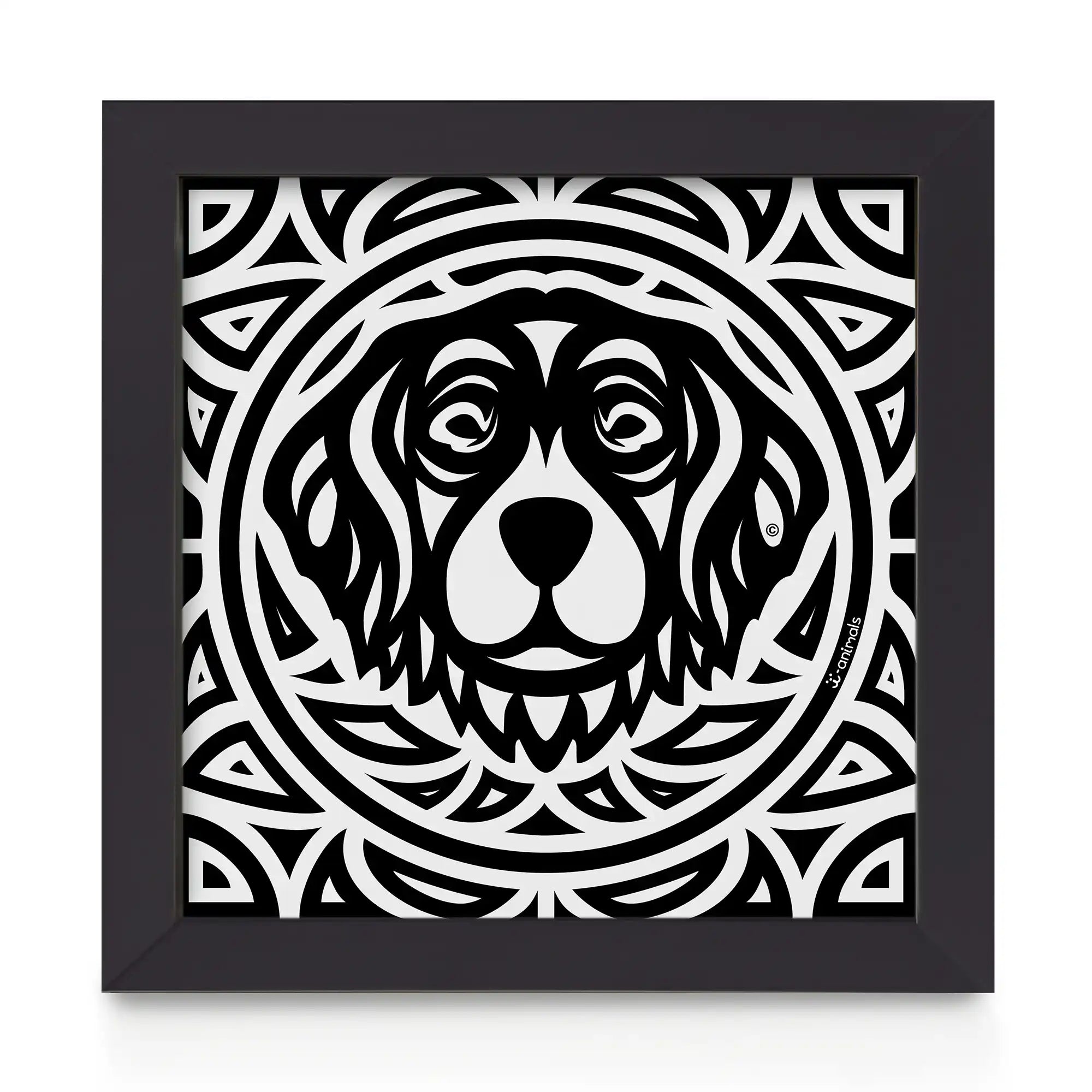Quadro decorativo Golden Retriever - Total - Tribal