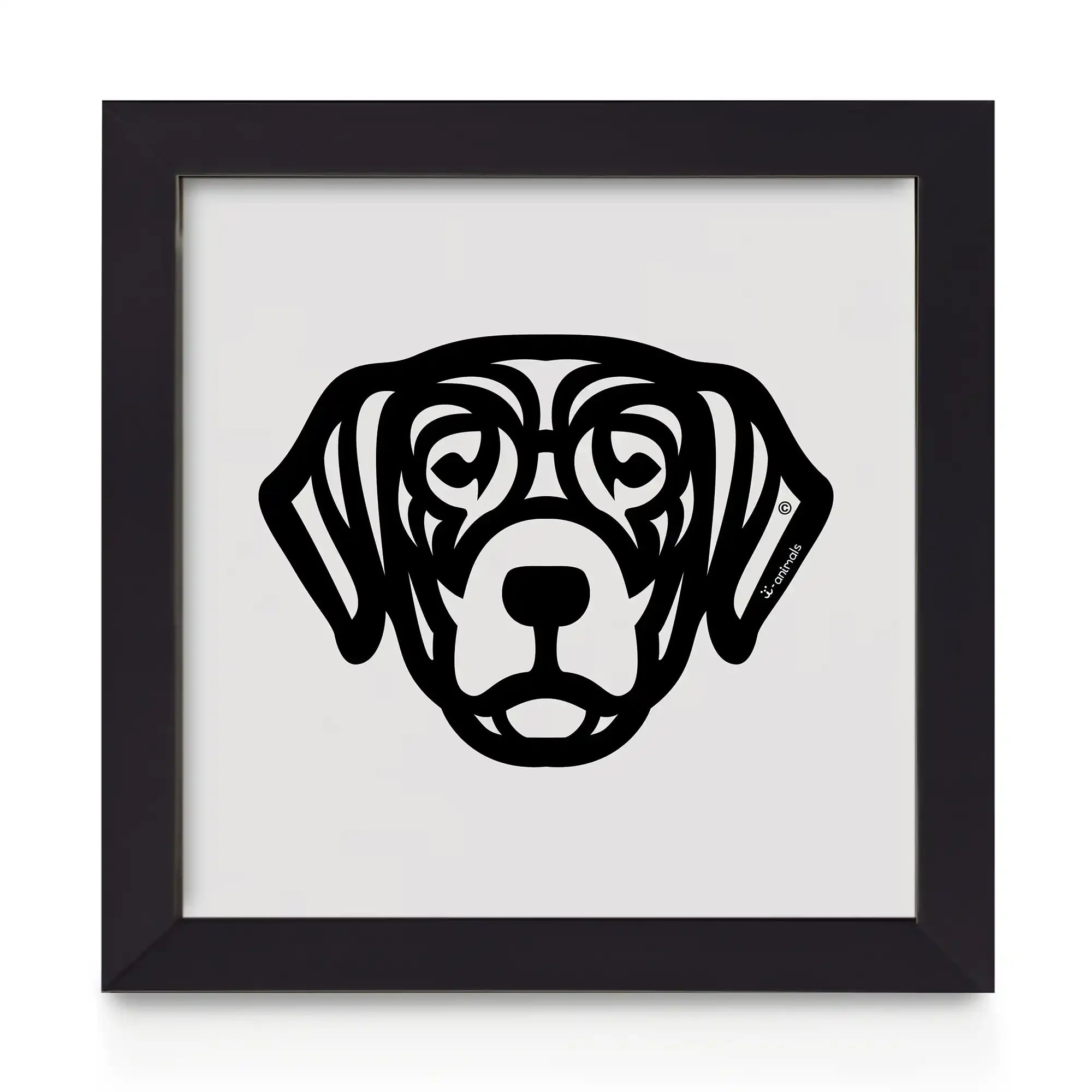 Quadro decorativo Labrador - Tribal