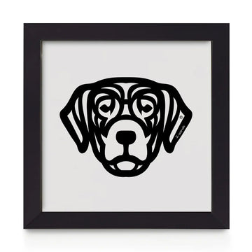 Quadro decorativo Labrador - Tribal