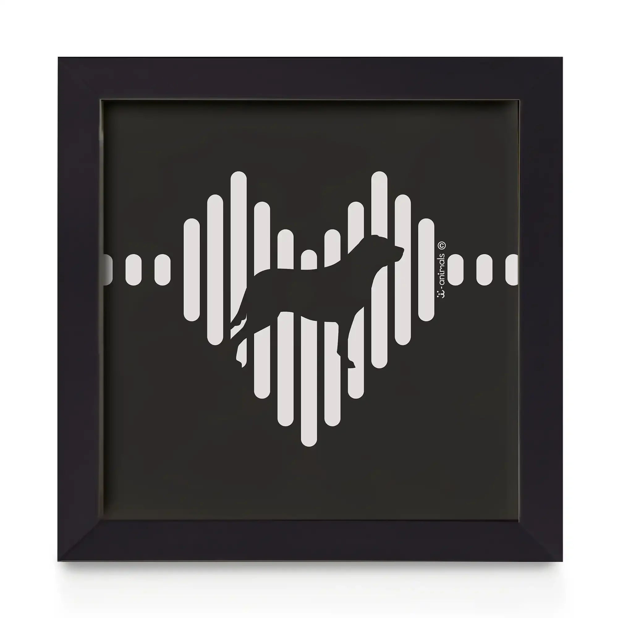 Quadro decorativo Labrador - Coração