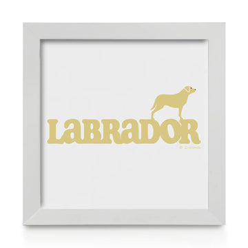 Quadro decorativo Labrador - Identidade