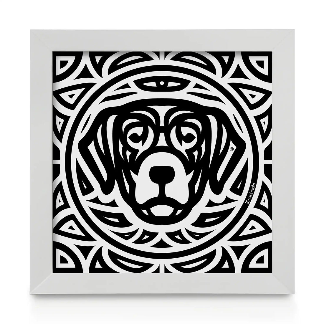 Quadro decorativo Labrador - Total - Tribal