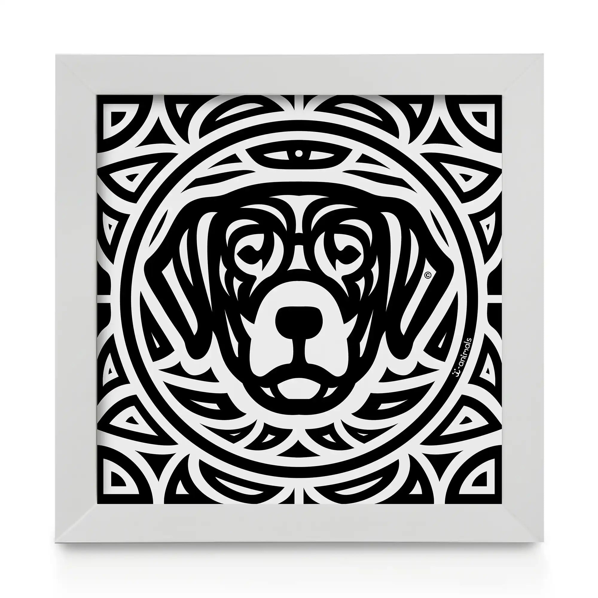 Quadro decorativo Labrador - Total - Tribal