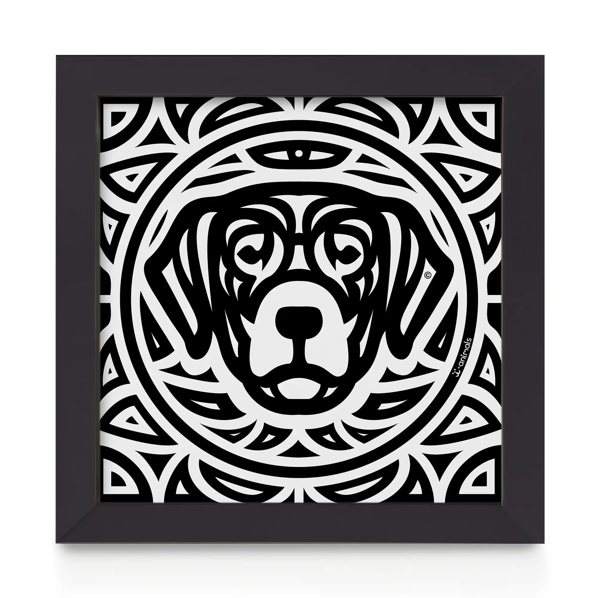 Quadro decorativo Labrador - Total - Tribal